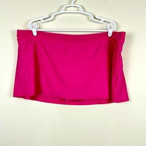 Basic Editions Women’s swim skirt Pink bottom 2‎ in 1  Size plus 18